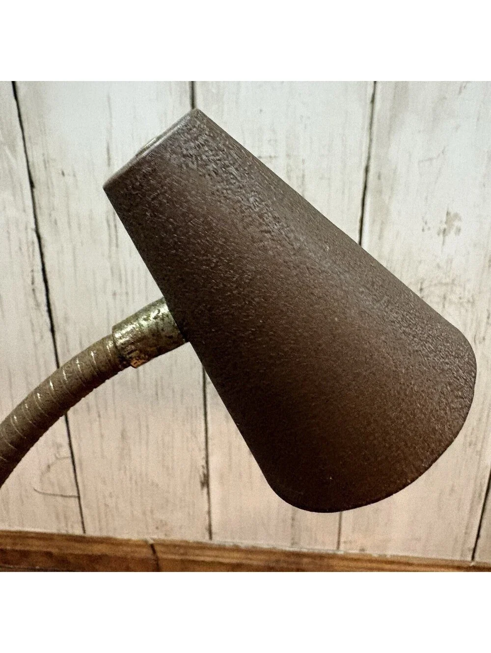 VTG Tensor 1970's Model 7200 student Desk Lamp MCM Gooseneck Brown Lo & Hi USA